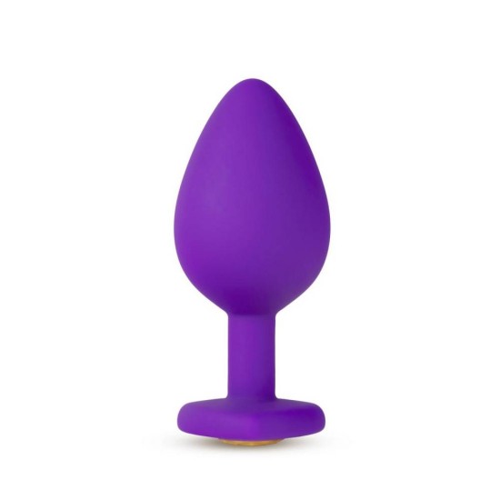  Πρωκτική Σφήνα Με Χρυσό Κόσμημα - Temptasia Bling Plug Medium Purple Sex Toys 
