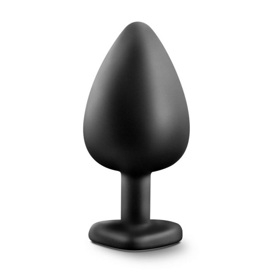  Πρωκτική Σφήνα Με Διάφανο Κόσμημα - Temptasia Bling Plug Large Black Sex Toys 
