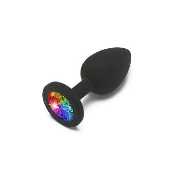 Σφήνα Με Πολύχρωμο Κόσμημα - Rainbow Booty Jewel Buttplug Small