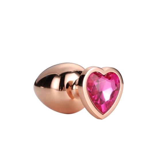 Gleaming Love Rose Gold Plug Small 7cm Sex Toys