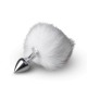 Bunny Tail Plug No 1 Silver-White Sex Toys