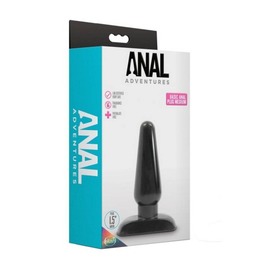 Anal Adventures Basic Anal Plug Medium Sex Toys
