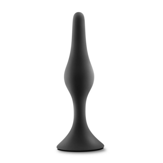 Luxe Beginner Plug Medium Black Sex Toys