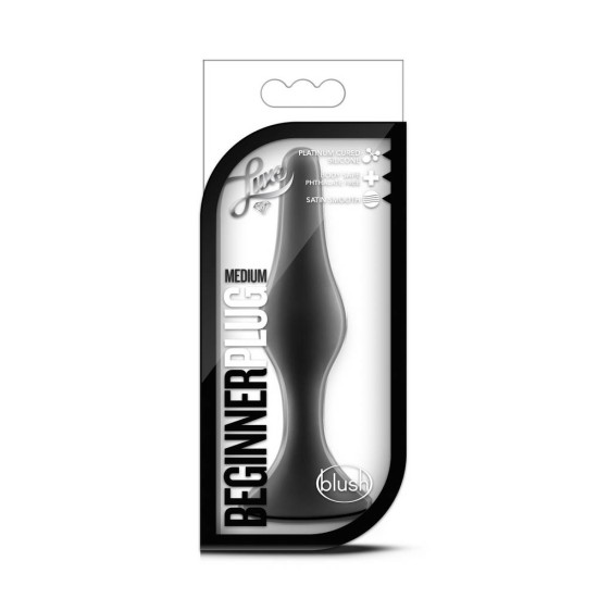 Πρωκτική Σφήνα – Luxe Beginner Plug Medium Black Sex Toys 