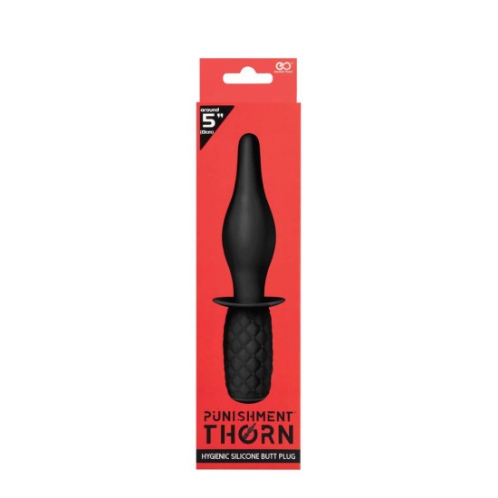 Πρωκτική Σφήνα Με Λαβή - Punishment Thorn Silicone Butt Plug No.2 20cm Sex Toys 