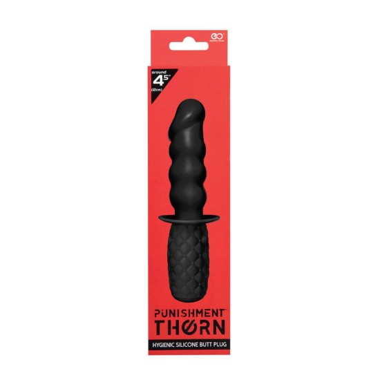 Πρωκτική Σφήνα Με Λαβή - Punishment Thorn Silicone Butt Plug No.3 19cm Sex Toys 