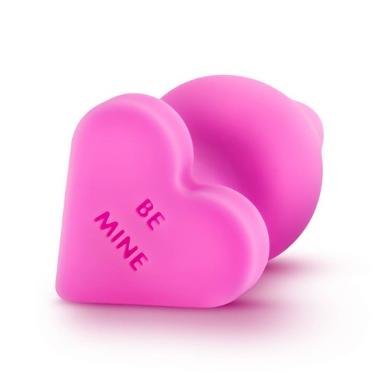 Σφήνα Σιλικόνης Με Καρδιά - Candy Heart Be Mine Anal Plug Pink Sex Toys 