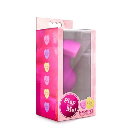 Σφήνα Σιλικόνης Με Καρδιά - Candy Heart Be Mine Anal Plug Pink Sex Toys 