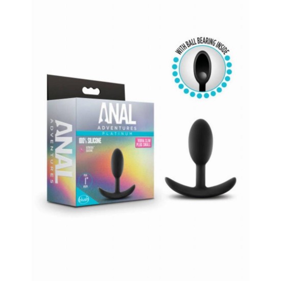 Σφήνα Σιλικόνης Με Βαρίδι - Silicone Vibra Slim Plug Small Sex Toys 