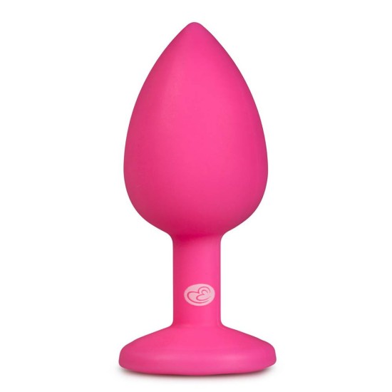 Τάπα Πρωκτού Σιλικόνης Με Κόσμημα - Diamond Plug Small Pink Sex Toys 
