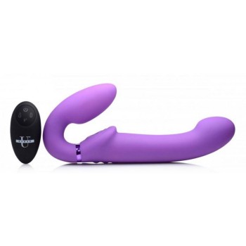 Δονούμενο Φουσκωτό Στραπον Χωρίς Ζώνη - G Pulse Inflatable Vibrating Strapless Strap On Purple