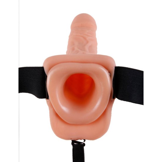 Στραπόν Ομοίωμα Πέους Με Όρχεις - Hollow Strap On with Balls 24 cm Sex Toys 