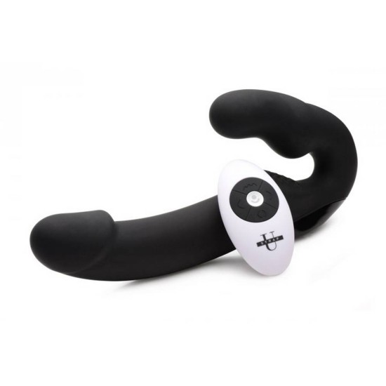 Urge Strapless Strap On Vibrator Black Sex Toys