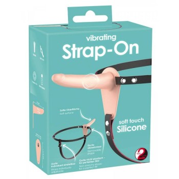 Strap On With Vibrating Dildo 16 cm