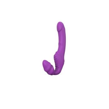 Γυναικείο Διπλό Στραπόν Με Δόνηση - Vibes Of Love Double Dipper Purple