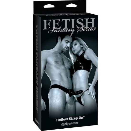 Κούφιο Ομοίωμα Με Ζώνη – Fetish Fantasy Series Hollow Strap On Βlack 15cm Sex Toys 