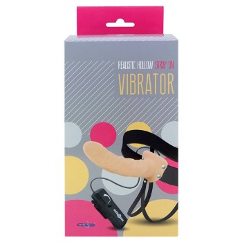 Στραπόν Με Δόνηση - Realistic Hollow Strap On Vibrator
