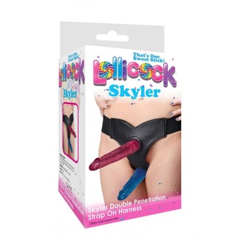 Ζώνη Με Δύο Υποδοχές - Skyler Double Penetration Strap On Harness