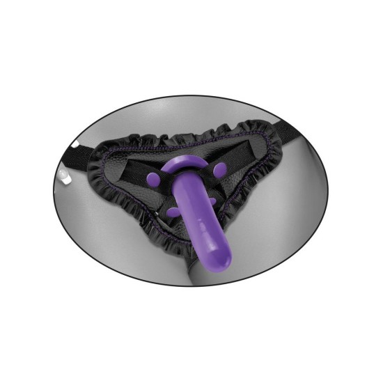 Ζώνη Στραπόν - Dillio Fancy Fit Harness Purple Sex Toys 