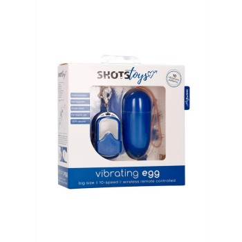 Remote Control Vibrating Egg Large Blue