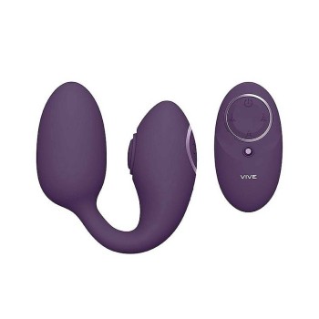 Aika Remote Pulse Wave & Vibrating Love Egg Purple