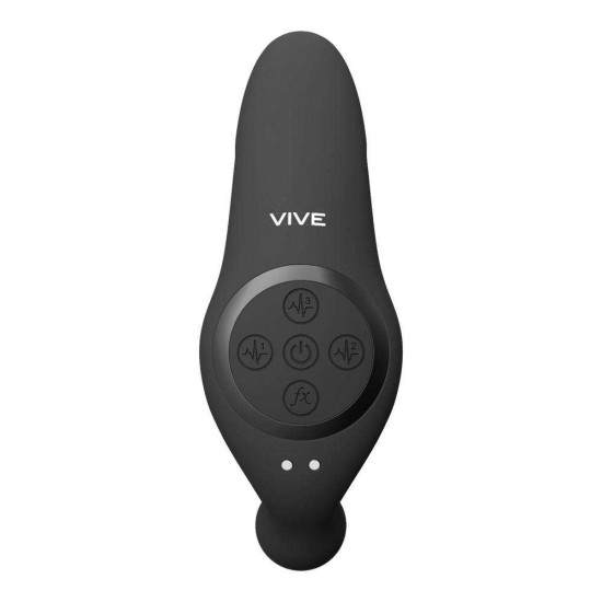 Kata Remote Pulse Wave Double Penetration Vibrator Black Sex Toys