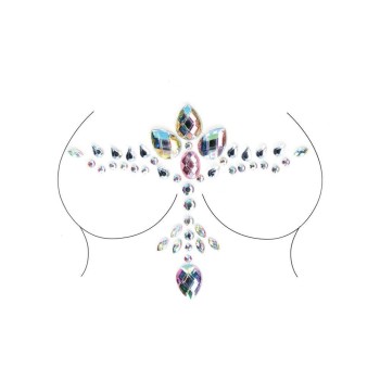 Bliss Dazzling Cleavage Bling Sticker Opal