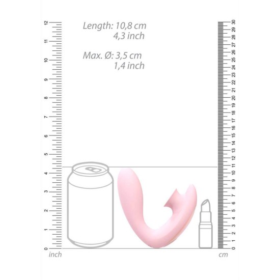Desirable Bendable Air Pulse Vibrator Pink Sex Toys