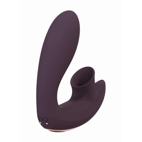 Desirable Bendable Air Pulse Vibrator Purple Sex Toys