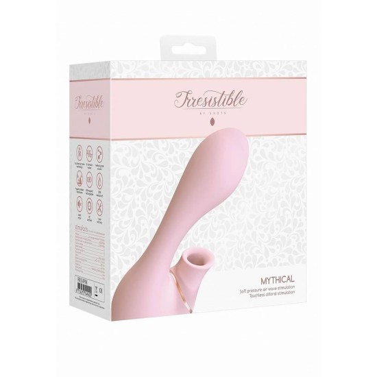 Διπλός Δονητής Με Παλμούς Αέρα - Mythical Soft Pressure Air Wave Stimulation Pink Sex Toys 