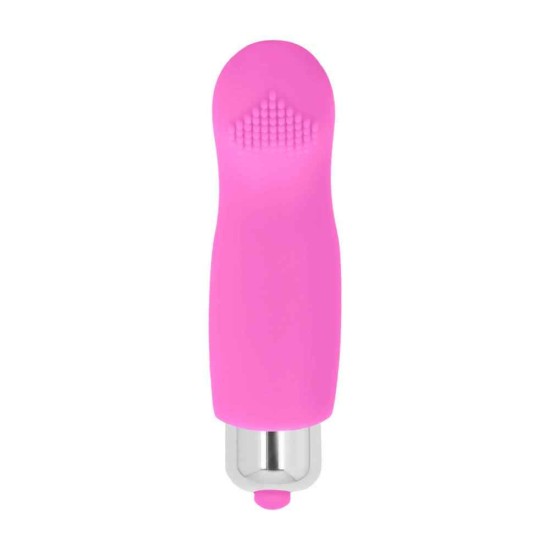 Δονητής Δαχτύλου Με Κουκκίδες - Basile Finger Vibrator Pink Sex Toys 