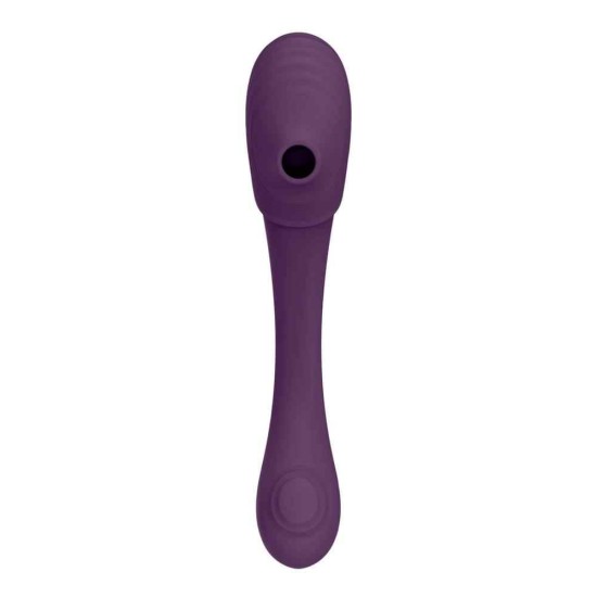 Mirai Double Ended Pulse Wave & Air Wave Bendable Vibrator Purple Sex Toys
