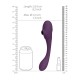 Δονητής Διπλής Διέγερσης - Mirai Double Ended Pulse Wave & Air Wave Bendable Vibrator Purple Sex Toys 