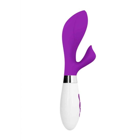 Επαναφορτιζόμενος Rabbit Δονητής - Achelois Rechargeable Rabbit Vibrator Purple Sex Toys 