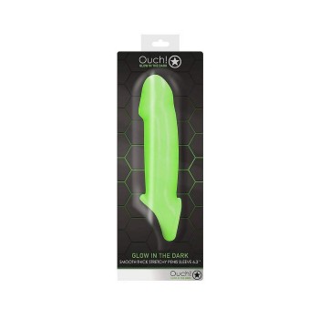 Φωσφοριζέ Κάλυμμα Πέους - Glow In The Dark Thick Stretchy Penis Sleeve 16cm