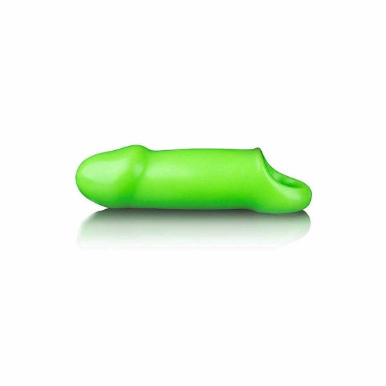 Φωσφοριζέ Κάλυμμα Πέους - Glow In The Dark Smooth Thick Stretchy Penis Sleeve 16cm Sex Toys 