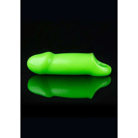 Glow In The Dark Smooth Thick Stretchy Penis Sleeve 16cm Sex Toys