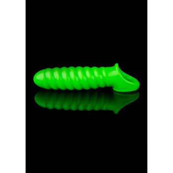 Φωσφοριζέ Κάλυμμα Πέους - Glow In The Dark Swirl Stretchy Penis Sleeve 15cm
