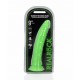 Φωσφοριζέ Ομοίωμα Πέους - Slim Realistic Dildo Glow In The Dark Neon Green 25cm Sex Toys 