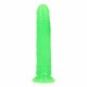Slim Realistic Dildo Glow In The Dark Neon Green 25cm Sex Toys