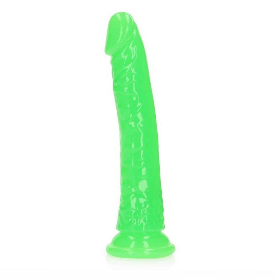 Slim Realistic Dildo Glow In The Dark Neon Green 22cm Sex Toys