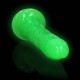 Slim Realistic Dildo Glow In The Dark Neon Green 22cm Sex Toys