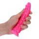 Slim Realistic Dildo Glow In The Dark Neon Pink 18cm Sex Toys