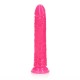 Φωσφοριζέ Ομοίωμα Πέους - Slim Realistic Dildo Glow In The Dark Neon Pink 25cm Sex Toys 