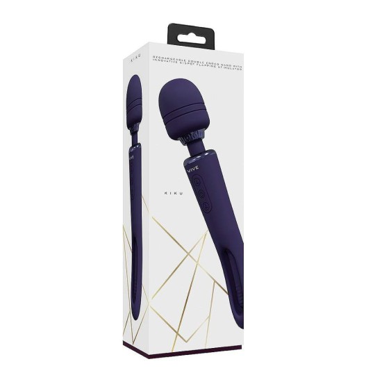 Kiku Double Ended Wand With G Spot Flapping Stimulator Sex Toys