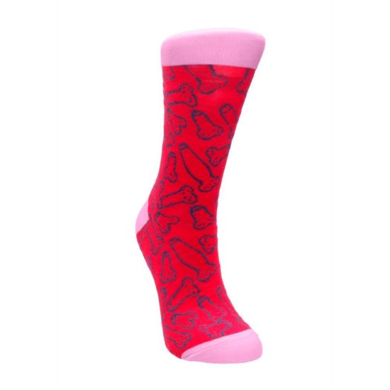Κάλτσες Με Σχέδια Πέους - Sexy Socks Cocky Socks Pink 42/46 Ερωτικά Εσώρουχα 