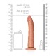 Κυρτό Ρεαλιστικό Πέος - Slim Realistic Dildo With Suction Cup Brown 20cm Sex Toys 