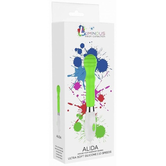 Κλασικός Δονητής Σιλικόνης - Alida Classic Silicone Vibrator Green Sex Toys 