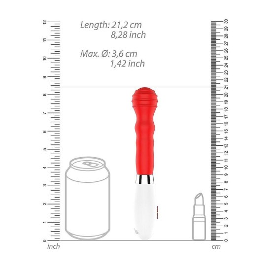 Κλασικός Δονητής Σιλικόνης - Alida Classic Silicone Vibrator Red Sex Toys 