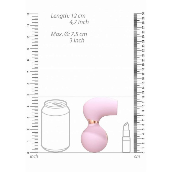 Κλειτοριδικός Παλμικός Δονητής - Invicible Soft Pressure Air Wave Stimulator Pink Sex Toys 